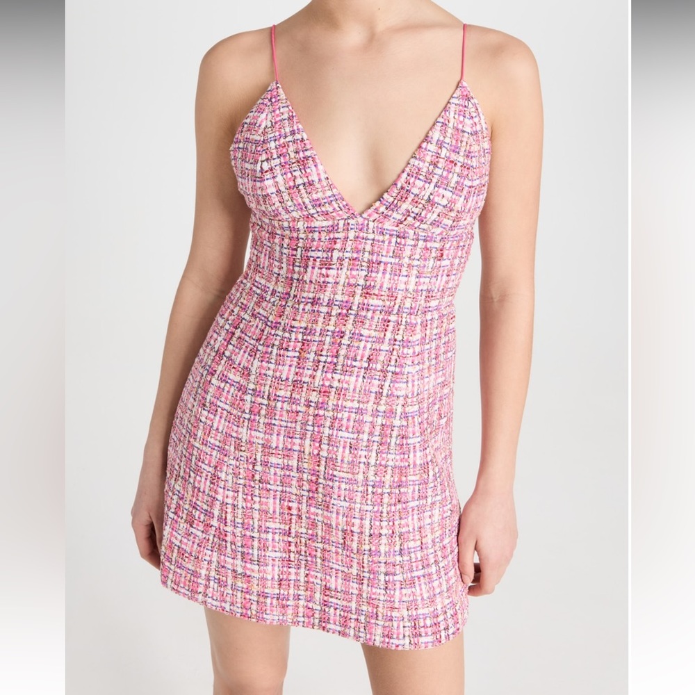 House of Harlow 1960 Pink Tweed Mini Dress